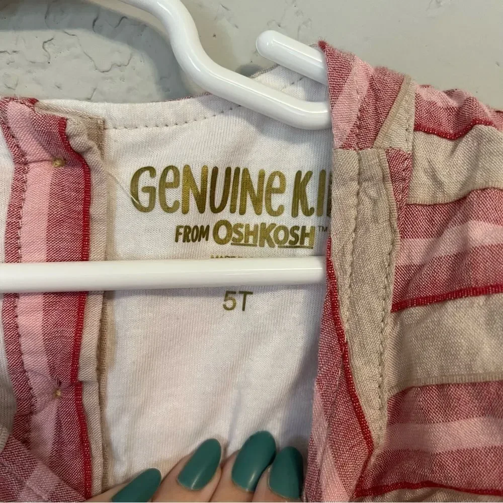 Oshkosh B'Gosh Pink & Red Striped Dress